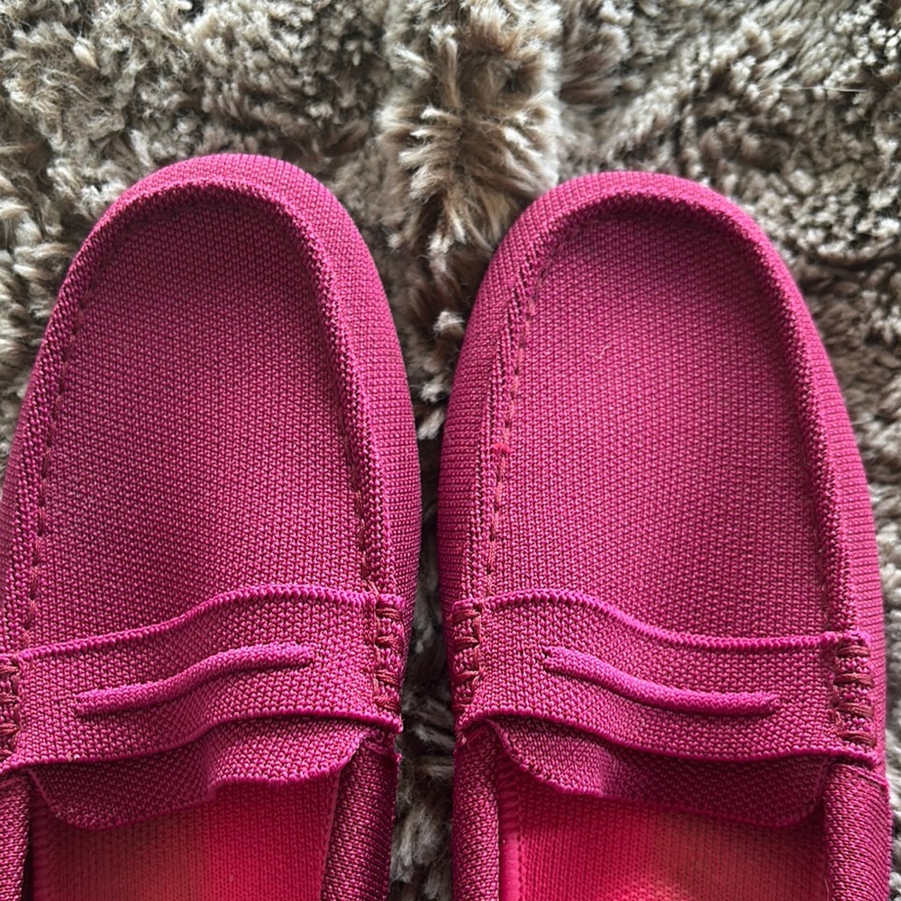 Rothy's Raspberry Canvas Driving Loafers - Picture 7 of 15